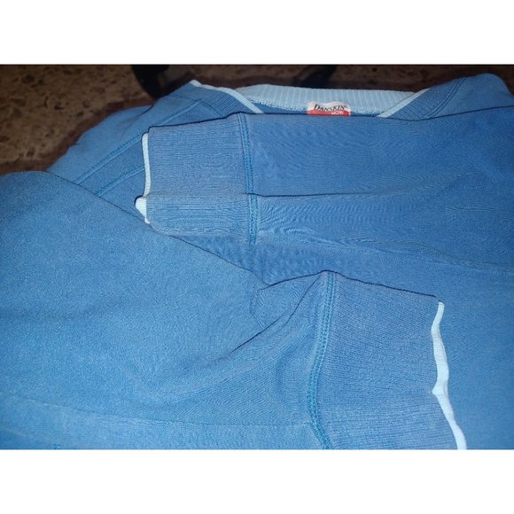 Danskin Now Women's V-Neck Sweater Ladies Large (12-14) Teal - Picture 4 of 4